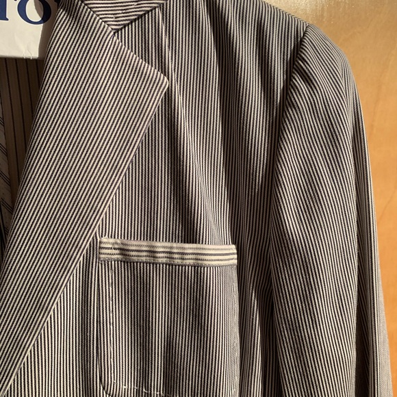 Elie Tahari Reversible Pinstripe Blazer - Picture 3 of 6